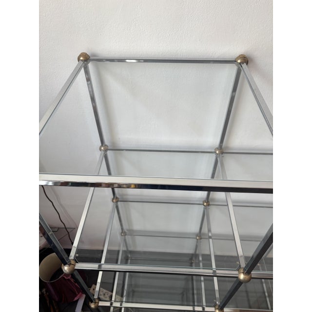 Vintage Glass Shelving Unit, 1980s For Sale - Image 4 of 10