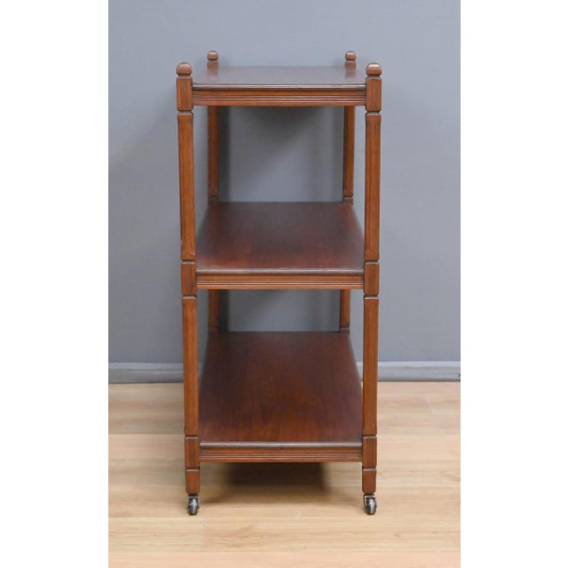 Early 20th Century Serving Trolley on Casters in Light Mahogany For Sale - Image 11 of 15