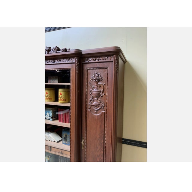 Antique Art Nouveau Display Cabinet, 1900 For Sale - Image 6 of 13