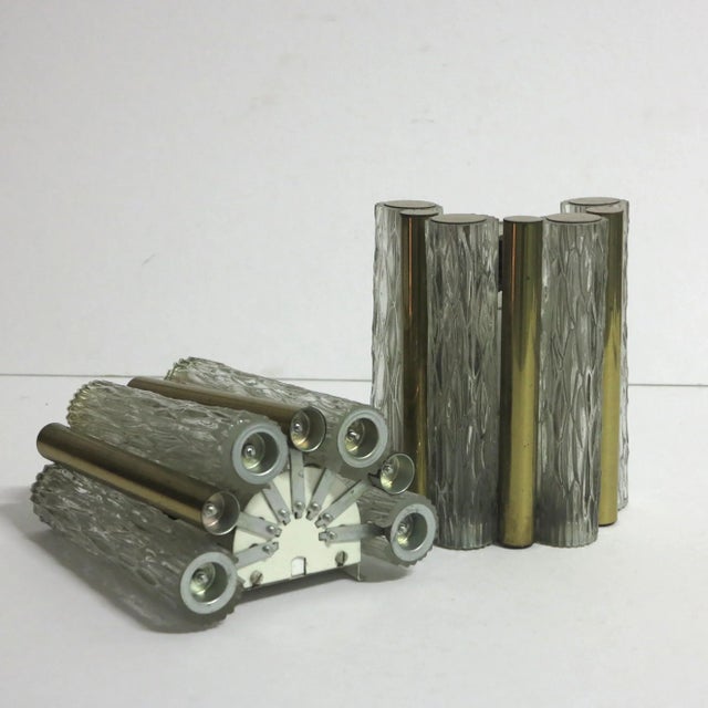 White Brass and Glass Wall Lamps from Kaiser, 1960s, Set of 2 For Sale - Image 8 of 8