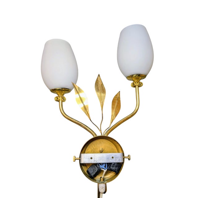 Mid-Century Modern Brass Wall Light from Itsu Finland, 1950s For Sale - Image 3 of 11