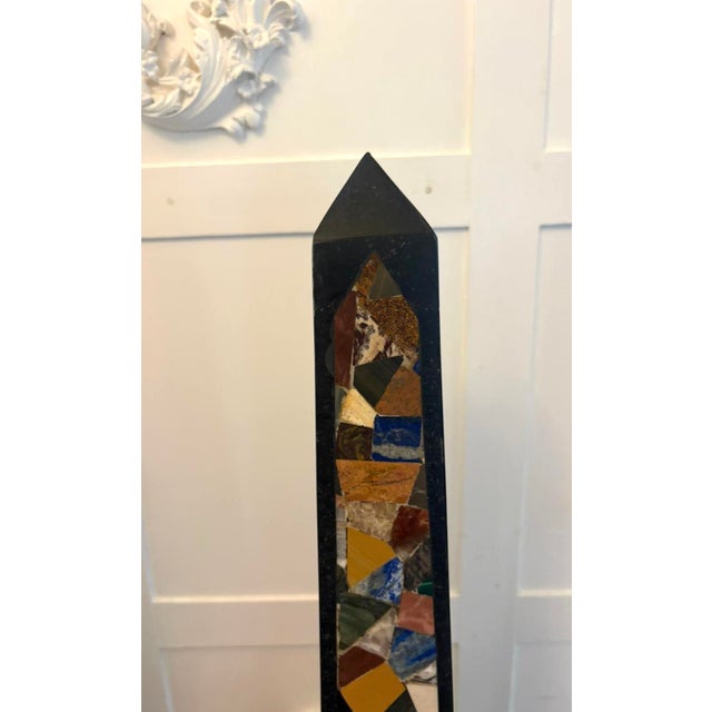 Antique Art Deco Italian Specimen Marble Pietra Dura Decorative Objects, 1920, Set of 2 For Sale - Image 12 of 15