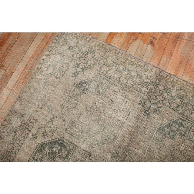 Antique Zabihi Collection Tribal Square Ersari Rug For Sale - Image 9 of 9