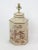 Cream Vintage English Export Tea Caddy Hand-Painted Colored Chinoiserie Table Lamp.retro Hexagon Lamp For Sale - Image 8 of 8