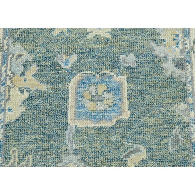 Turkish Oushak Runner Rug 2'11" x 18' #18006 For Sale In Houston - Image 6 of 8