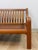Brown MCM Danish Modern Cognac Color Two Seat Couch Curved Bench Sculptural Seating For Sale - Image 8 of 14