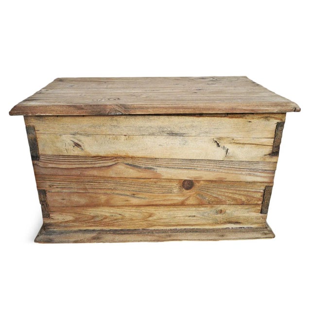 Vintage Carved Pine Storage Box Chairish