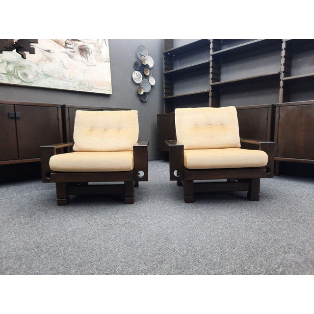 Brutalist Living Room Set Model St. Moritzby Klaus Rausch, 1960s, Set of 7 For Sale - Image 17 of 18