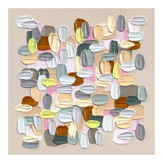 Where Edges Blur - Impasto Inspired Textural Acrylic Paint Abstract Original Artwork by Shiri Phillips For Sale