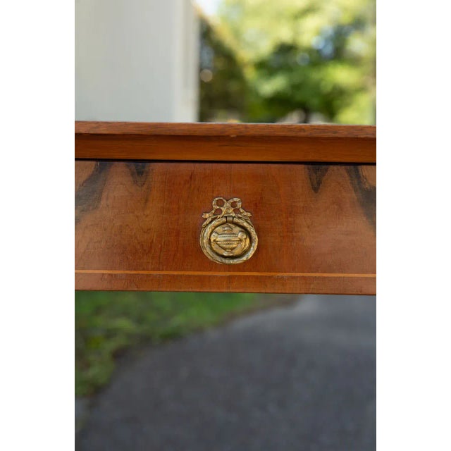 Mid 19th Century Antique Walnut Side Table With Drawer For Sale - Image 5 of 6