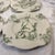 1990s 1990s Green Bunny Toile Salad 9.5” Plates With Vegetables Andrea by Sadek-Set of 4 For Sale - Image 5 of 7