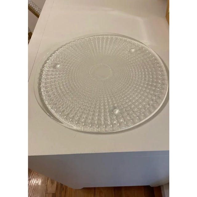 Vintage Glass Cake Plate For Sale - Image 4 of 5