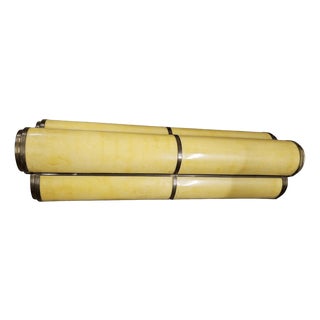 Large Art Deco Triple Tube Odeon Style Ceiling Lights from Casino Cherbourg, 1930s For Sale