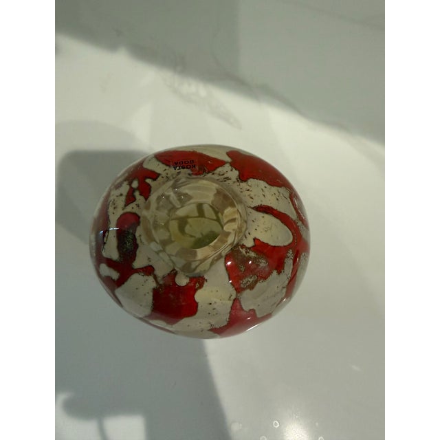 2000 - 2009 Kosta Boda “Floating Flowers” Series Glass Vase — For Sale - Image 5 of 5