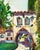 Landscape of Southwest style buildings by Karen Druker (American, b. 1945). Signed "Druker" in the lower right corner....
