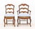 French Provincial Style Walnut Dining Chairs, 4 For Sale - Image 4 of 15