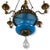 Turquoise and Gilt Chandelier from Lucca, 19th Century For Sale - Image 3 of 11