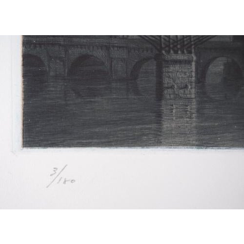 Jean Michel Mathieux-Marie, Île De La Cité, Paris, Etching For Sale - Image 7 of 9