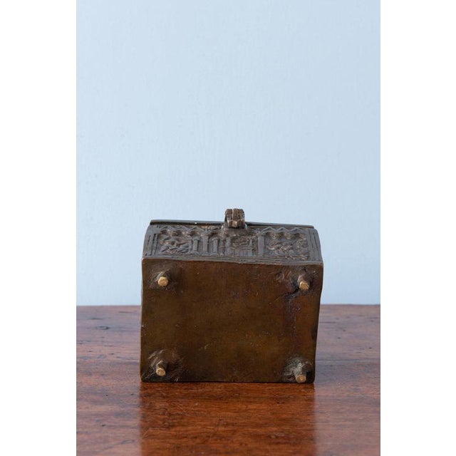 Gothic Revival Bronze Casket Box, 1880 For Sale - Image 11 of 12