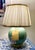 Ralph Lauren Green Ceramic Lamp with New Pleated Shade - Two Available Classic Ralph Lauren Home table lamp featuring...