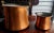 Industrial Beautiful Vintage Swiss Copper Pails With Iron Handles - Pair For Sale - Image 3 of 9