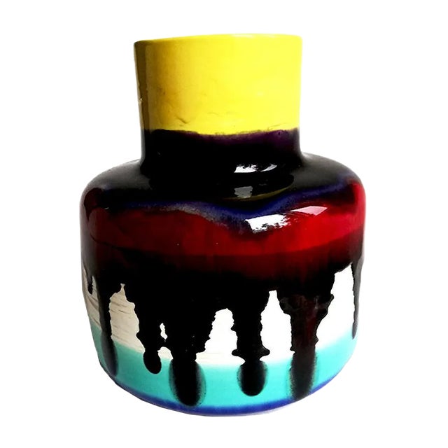 Italian Ceramic Vase by Loretta Forlini, 1962 For Sale