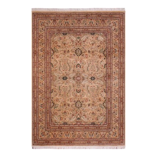 Art Nouveau 1990's Pak-Persian Beige Wool Rug - 9'0'' X 11'11'' For Sale