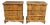 Pair of Trouvailles Burl Walnut French Nightstands For Sale