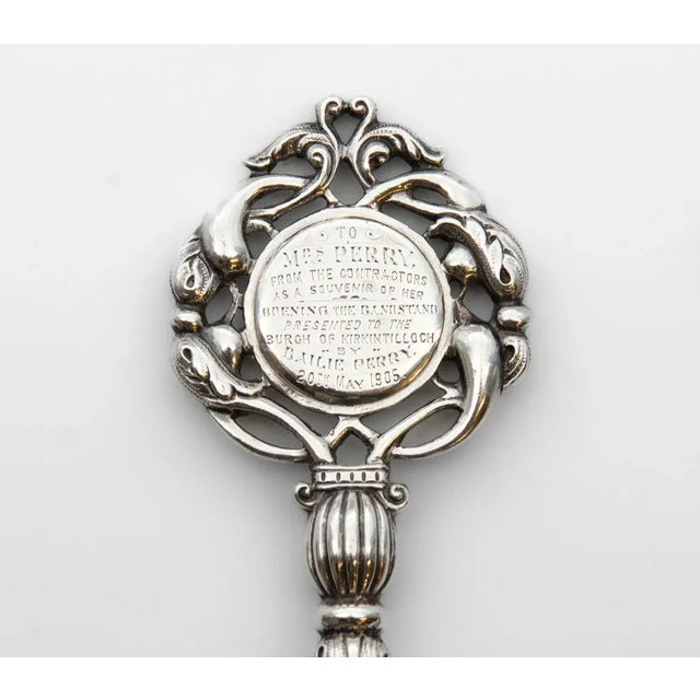 Scottish Edwardian Silver Presentation Key by James Weir for The Perry Bandstand, 1905 For Sale - Image 4 of 8