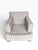 Light Gray Custom Lounge Chairs & Rolling Ottomans From the Estate of Larry Lucchino – Set of 4 For Sale - Image 8 of 17