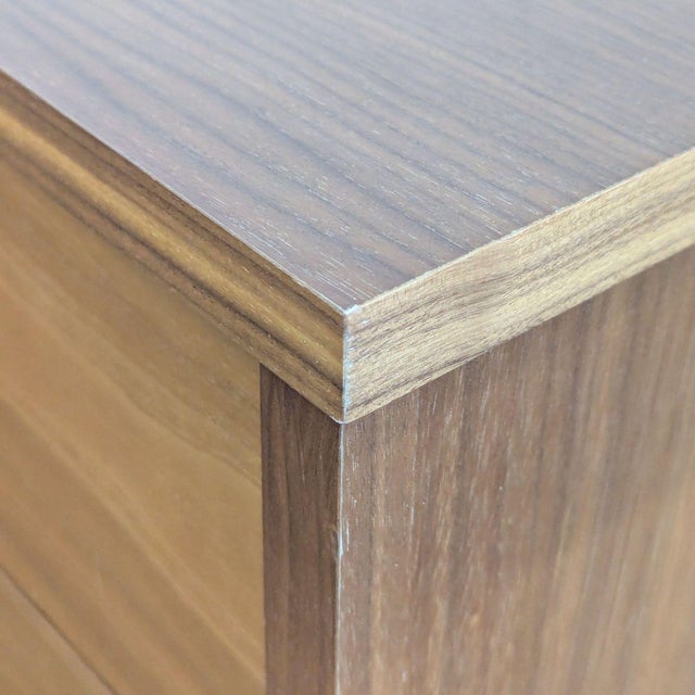 Brown Room & Board Sequel 3-Drawer Wood Mobile Cabinet For Sale - Image 8 of 10