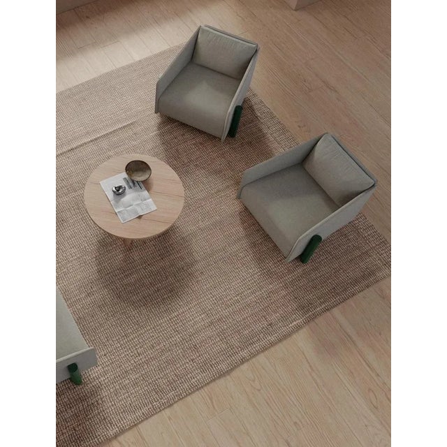 Set of Grey Timber Lounge Chairs by Kann Design For Sale - Image 4 of 6