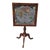 Early 20th Century Mahogany Tilt Top Needlepoint Hemisphere Inset Table For Sale