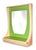 Glass Vintage Retro Space Age Hair Salon Mirror Units in Lime Green & Taupe - Set of 8 For Sale - Image 7 of 12