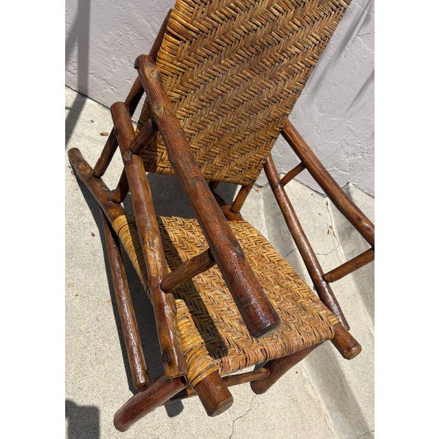 Folk Art 1930s Old Hickory Lounge Chair For Sale - Image 3 of 5