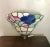 Vintage Floral Multicolor Stained Glass Wall Sconce For Sale - Image 11 of 11