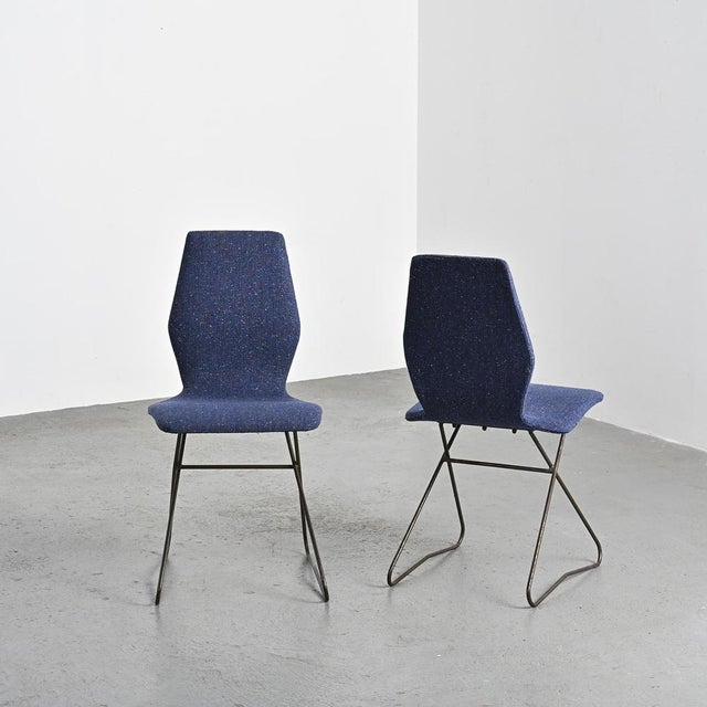 Set of Dining Chairs by Louis Paolozzi, 1950s For Sale - Image 4 of 10