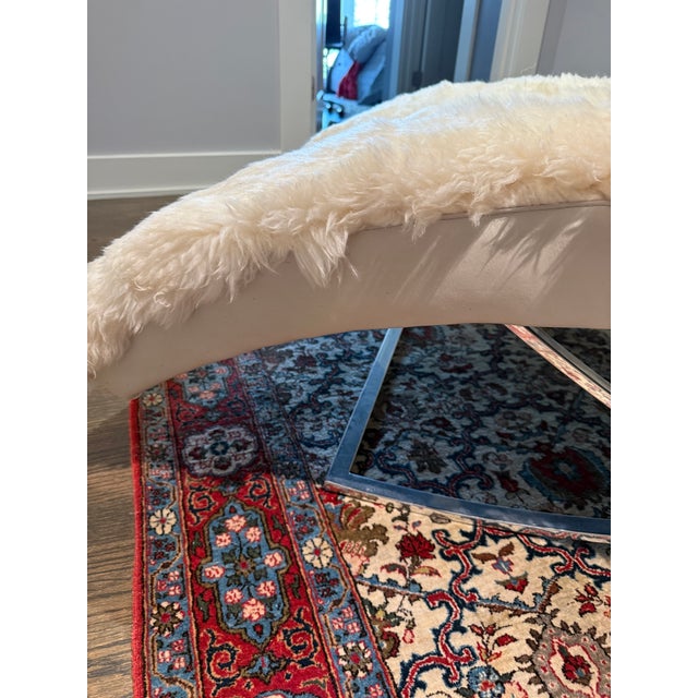 Leather and Sheepskin Chaise Lounge by Lee For Sale In Nashville - Image 6 of 7