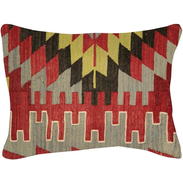 Traditional 1960s Turkish Kilim Pillow For Sale - Image 3 of 3