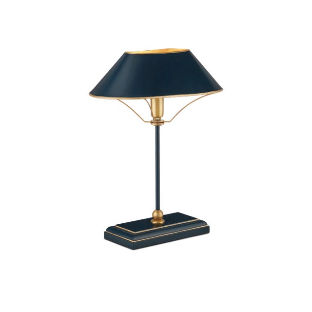 Currey & Company Currey & Company Daphne Navy Table Lamp For Sale - Image 4 of 6