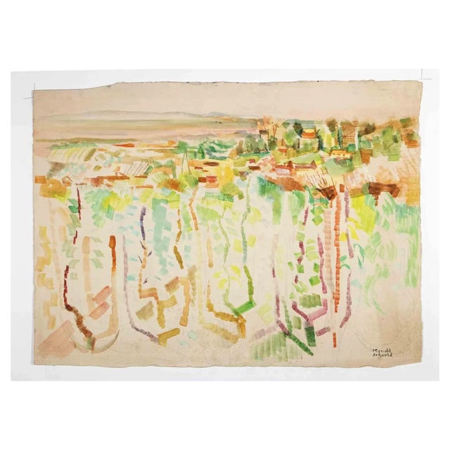 Reynold Arnould, Landscape, Drawing, Mid-20th Century For Sale