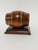 Traditional Georgian Barrel-Form Brass Bound Mahogany String Holder C. 1830 For Sale - Image 3 of 7