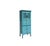 This oriental narrow slim cabinet features a stunning distressed turquoise aqua blue #5CAFBD lacquer finish that brings a...