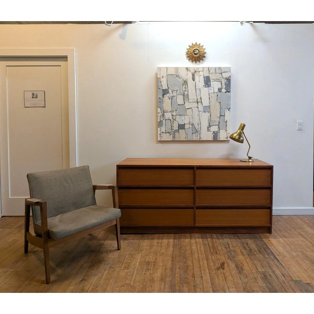 1960s Danish Modern Mid Century Teak Dresser Dyrlund For Sale - Image 5 of 11