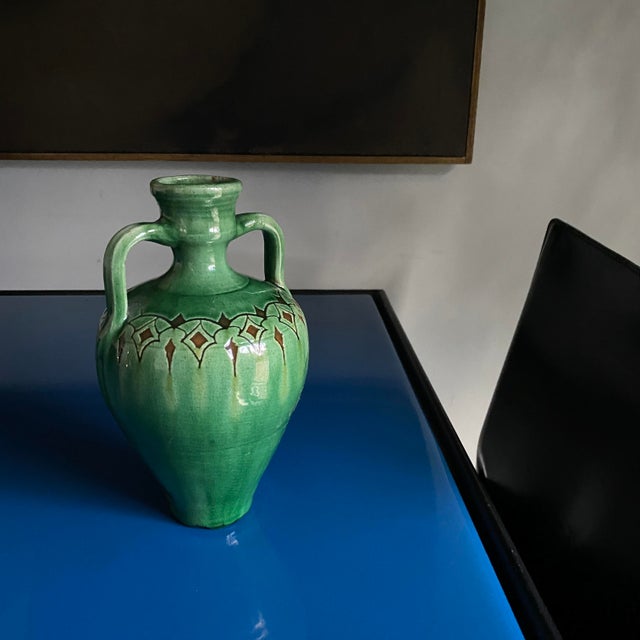 Vintage Green Vase by Góngora Urbedo