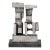 1970s Brutalist Modernist Geometric Sculpture in Caste Stainless Signed Paul Mount For Sale