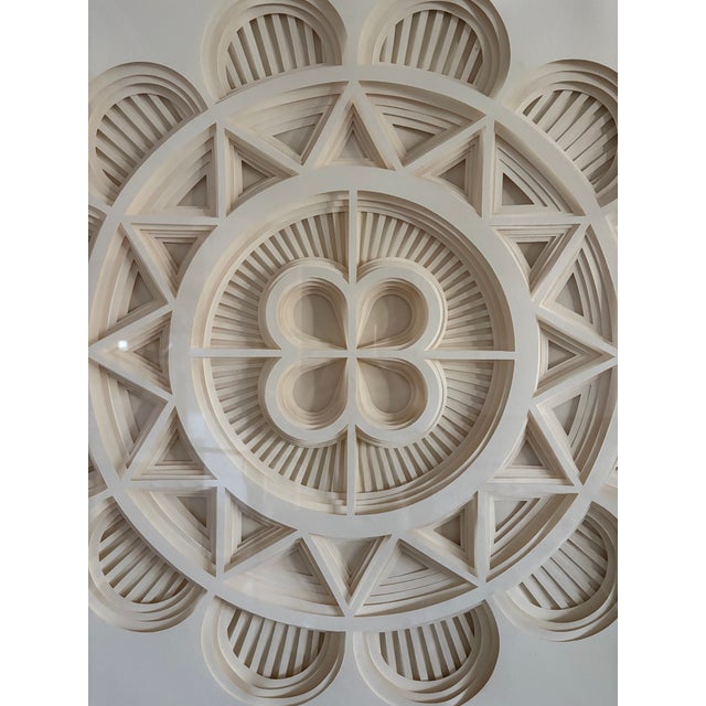 1970s Nancy Miller Hand-Cut Layered Paper Geometric Wall Art For Sale - Image 11 of 14