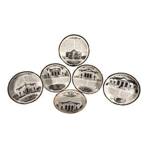 Gastronomic Grandeur: Piero Fornasetti's "Assiettes Specialita Vicentine" Plate Series