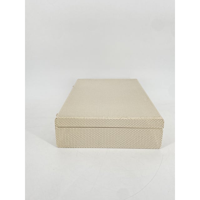 Vintage Italian Briefcase in Perforated Sheet Metal, 1980s For Sale - Image 12 of 18