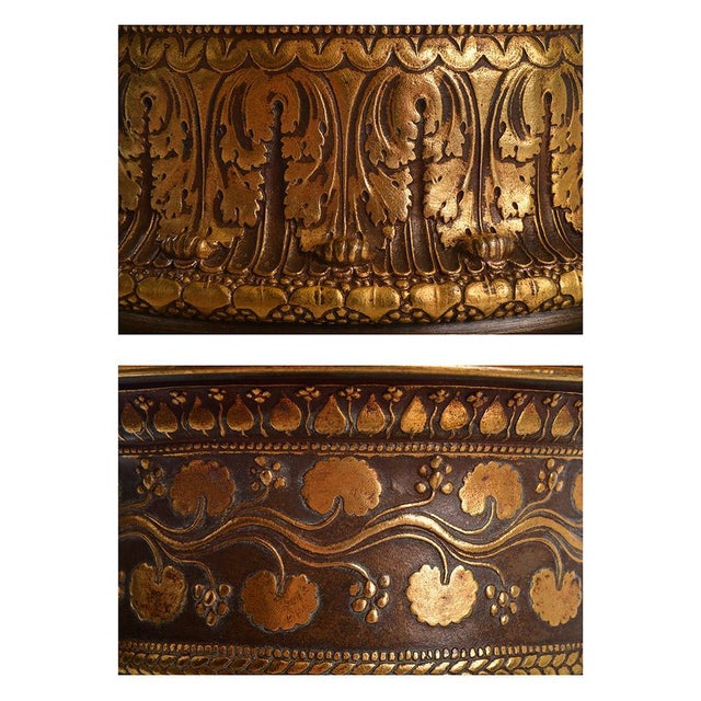 Black 19th Century Oil Table Lamp in Gilded Bronze For Sale - Image 8 of 9